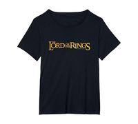 The Lord of The Rings Logo Camiseta, Mujer Tallas Grandes, Negro, 4XL Grande
