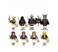 The Lord of the Rings Sauron+Frodo+Merry+Sam+Peregrin+RingwraithWitch-king Building Block Doll 8PCS