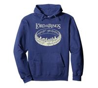 The Lord of The Rings The Journey Ring Sudadera con Capucha, Unisex para Adultos, Azul Marino, XXL