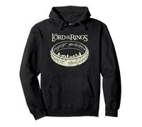 The Lord of The Rings The Journey Ring Sudadera con Capucha, Unisex para Adultos, Negro, XL