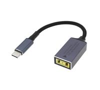 The Lord of the Tools 1 Cable de Carga de Boca Cuadrada de 11 Mm X 4,5 Mm A USB-C Adaptador de Punta Delgada Tipo C de 100 W Compatible con Lenovo Portátiles de 140 Mm