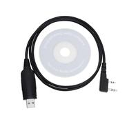 The Lord of the Tools 1 Juego de Cable de Programación USB Walkie Talkie de 2 Pines con Controlador de CD Compatible con Walkie Talkie RT24 RT27 RT28 RT85