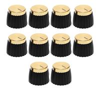 The Lord of the Tools - 10 botones de audio para árbol (10 unidades, botón de audio, pulsador, botón de audio, compatible con Marshall Amp JCM 800 900 2000 Plexi JMP, negro y dorado