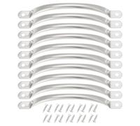 The Lord of the Tools 10 Tiradores de Puerta de Acero Inoxidable Manija de Puerta de 145 Mm con Tornillos para Herrajes para Cajones de Gabinete Tiradores Manija de Puerta de Armario