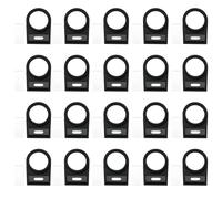 The Lord of the Tools 100 Piezas Marco Soporte Etiqueta Panel Interruptor Botón Pulsador Enchufable Lateral Anillo 45 X 30 Mm 22 Mm Oficinas Bibliotecas Oficinas Correos Color Negro