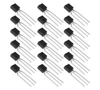 The Lord of the Tools 100 transistores de potencia encapsulados de plástico NPN 2N2222A 2N2222 40V 0.6A 0.625W TO92 compatibles con Arduinos compatibles con R-aspberry Pi Negro