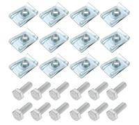 The Lord of the Tools 12 Juegos de Clips de Fijación para Barras de Techo Pernos de Fijación Compatible con Renault Trafic MK2 2001-2014 Compatible con Vauxhall Vivaro A 2001-2014 Color Plateado