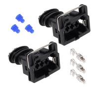 The Lord of the Tools 2 conectores de válvula de acelerador de presión de aceite TPS IAC de 3 pines, conector de reparación automotriz, sensor de presión, enchufe de sensor Hall compatible con Bosch