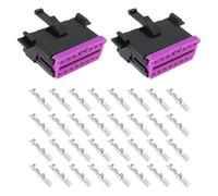 The Lord of the Tools 2 conectores OBD 2 de 16 pines de repuesto 8D0972695 compatible con VW compatible con Audi compatible con vehículos Skoda OBD 2 kit de reparación