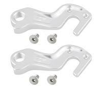 The Lord of the Tools 2 Piezas de Ganchos de Cambio Trasero de Metal para Bicicleta Compatible con Cube GH-257 Color Plateado