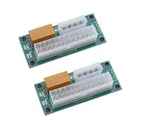 The Lord of the Tools 2 Piezas Dual PSU Adaptador de Fuente Alimentación Múltiple Add2PSU Placa de Alimentación Síncrona Add2PSU ATX 24pin A Molex 4Pin Conector Fuente de Alimentación