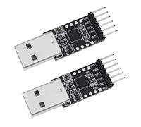 The Lord of the Tools 2 Piezas Módulo CP2102 USB A TTL Convertidor de Descarga Serie de 6 Pines para UART STC Compatible con Windows 7 8 10 98SE Mac OSX