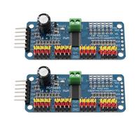 The Lord of the Tools 2 Piezas PCA9685 16 Canales 12 Bits PWM Servo Driver Board IIC Interfaz Compatible con Raspberry Pi Robot Servomotor Treiber Modul
