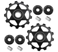 The Lord of the Tools 2 Piezas Poleas de Cambio de Rueda Jockey 13T Compatible con Shimano Compatible con SRAM 8 9 10 11 Desviadores de 12 Velocidades Negro