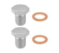 The Lord of the Tools 2 tapones de tornillo para cárter de aceite OE 11137535106 STC2034 compatible con BMW compatible con Land Rover Range Rover II 1994.07-2002.03 M12x1.5 con anillo de sellado