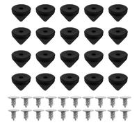 The Lord of the Tools 20 Juegos de Tornillos de Repuesto Negros de 6mm Compatible con Christian Louboutin DIY Decoración Zapatos Artesanía Funda de Cuero