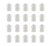 The Lord of the Tools 20 Piezas Almohadillas Repuesto Silicona para Auriculares de Radio Bidireccional Talkie Walkie con Tubo de Aire Color Blanco Compatible con Motorola Yaesu Baofeng