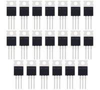 The Lord of the Tools 20 Piezas IRLZ34N Transistor MOSFET Canal N ESD Clasificado TO-220 30A 55V 3Pin Rectificador Internacional de Potencia para Interruptor Electrónico Rectificador