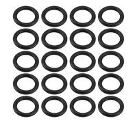 The Lord of the Tools 200 Piezas de Anillos de Goma de Nitrilo para Señuelos de Pesca Senko de 4 A 5 Pulgadas con Forma de Gusano con Cuña E de 9 X 6 X 1,5 Mm Color Negro