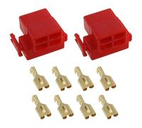 The Lord of the Tools 2PCS Terminales de Conector de Relé de Solenoide Compatible con Honda Compatible con CB 600 900 Compatible con NT 700 Compatible con VTX 1300