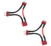 The Lord of the Tools 2X Cable de Carga para Batería Lipo Tipo T Macho A Hembra 14 AWG Adaptador para Modelos de Aviones Y Coches 5 Cm