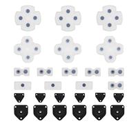 The Lord of the Tools 3 juegos de almohadillas de botón de silicona conductora, pieza de reparación de repuesto compatible con Sony Playstation 4 PS4 Controller