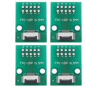 The Lord of the Tools 4 adaptadores de extensión de placa PCB de 10 pines de 0,5 mm y 1 mm de paso a DIP de 2,0 mm para FPC FFC