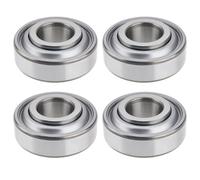 The Lord of the Tools 4 Piezas 203KRR2 Cojinete para Maquinaria Agrícola Cojinete de Puerta de Tolva de Bajo Par para Sembradoras Rueda Calibradora Azada Rotativa (40x16,256x18,28mm)