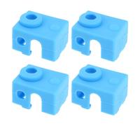 The Lord of the Tools 4 Piezas de Bloque Calefactor de Silicona para Impresora 3D Cubierta de Silicona para Hotend Compatible con Prusa MK3 MK3S MK3S Compatible con E3D V6 PT100 Color Azul