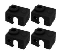 The Lord of the Tools 4 Piezas de Bloque Calefactor de Silicona para Impresora 3D Cubierta de Silicona para Hotend Compatible con Prusa MK3 MK3S MK3S Compatible con E3D V6 PT100 Color Negro