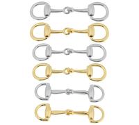 The Lord of the Tools 4 Piezas Hebillas Repuesto Aleación Zinc Zapatos 65 Mm Cierre de Doble Anilla Abalorio Zapatos de Cuero Tipo Mocasín Reparación de Bricolaje Dorado Y Plateado (mediano)