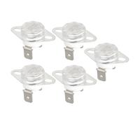 The Lord of the Tools 5 Piezas 75 °C Interruptor de Temperatura de Cerámica Normalmente Cerrado KSD302 16 A/250 V Interruptor de Control de Temperatura para Esterilizadores Planchas Secadoras