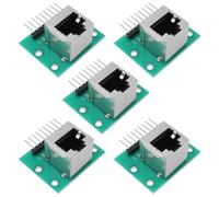 The Lord of the Tools 5pcs Placa de Conexión de Conector RJ45 de Adaptador de Puerto de Red de 8 Pines Placa de Prueba para Sistema de Red Doméstico U Oficina Enchufe Vertical