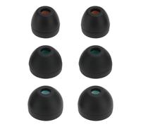 The Lord of the Tools 6 Pares Auriculares Silicona Suave Compatible con Sony WI-XB400 WF-C500 Almohadillas Repuesto para Los O¨ªdos Tapones Suaves Internos Negros (2 Pares Cada Uno S/M/L)