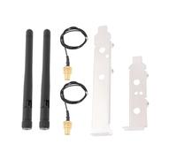 The Lord of the Tools Adaptador de Antena WiFi de 2,4 GHz 5 GHz Y 5,8 GHz 3 DBi MIMO RP-SMA Macho Cable U.FL A RP-SMA Soporte de Ranura PCIE