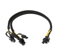 The Lord of the Tools Cable de Alimentación para Tarjeta Gráfica GPU de 8 Pines A 8 Pines Dobles 6+2 Pines N08NH 9H6FV Compatible con DELL R720 R720XD