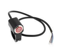 The Lord of the Tools Interruptores de Manillar con Reinicio Automático para Motocicleta 12V 10A CNC para Intermitentes de Moto Y Scooter (luz Roja)