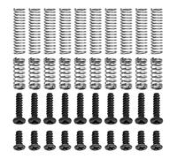 The Lord of the Tools Juego de 40 Tornillos Kit de Resorte Compatible con Nintendo Switch Joy-con Tornillos con Cabeza de Tres Alas “Y” Tornillos Cortos “+” Resortes Largos Y Cortos