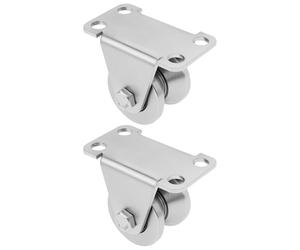 The Lord of the Tools Polea de Cable Estilo V de 2 Piezas de 32 Mm para Ruedas de Cable de 3 A 10 Mm para Sistema de Polea Puerta Corrediza Capacidad de Carga de 150 Kg