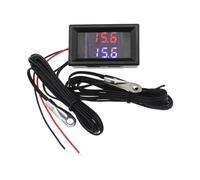 The Lord of the Tools Termómetro Digital Medidor de Temperatura LED Termómetro con Pantalla Digital Dual Termómetro de Sonda con Sensor para Criadoras de Refrigeradores de Habitaciones de Automóviles