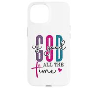 The Lord Your God is Good All The Time Christian Bible Verse Carcasa para iPhone 15