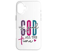 The Lord Your God is Good All The Time Christian Bible Verse Carcasa para iPhone 16 Plus