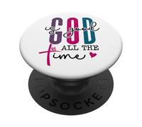 The Lord Your God is Good All The Time Christian Bible Verse PopSockets PopGrip Adhesivo