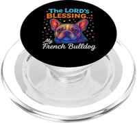 The Lord's Blessing Bulldog Francés Fe Diseño Colorido PopSockets PopGrip para MagSafe