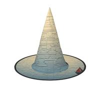 The Lost Boat - Sombreros de brujas de Halloween, diademas de bruja, sombrero de mago, accesorios de disfraz para cosplay, fiesta, mascarada, plegable, 3 piezas