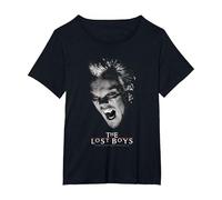 The Lost Boys David Snarl Mono Camiseta, Mujer Tallas Grandes, Negro, 1XL Grande