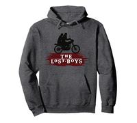 The Lost Boys Motorbike Silhouette Sudadera con Capucha, Unisex para Adultos, Jaspeado Oscuro, M