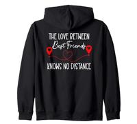 The Love Between Best Friends Knows No Distance Soul Sisters Sudadera con Capucha