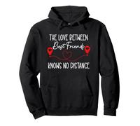 The Love Between Best Friends Knows No Distance Soul Sisters Sudadera con Capucha