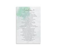 The Love Chapter, 1 Corinthians 13 Full Text Canvas Poster, Large Christian Wall Art Print, Home and Office Decoration(Unframed,16x24inch(40x60cm))